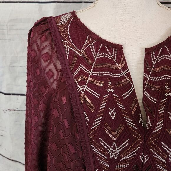 Anthropologie One September Madiran Peasant Blouse Size Small - Picture 5 of 7